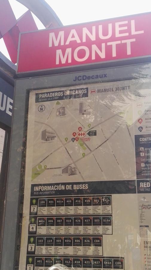 산티아고 Metro Manuel Montt 아파트 외부 사진